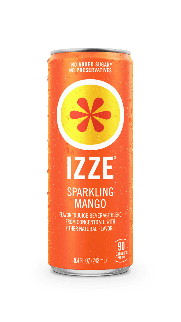 Izze Can Sparkling Mango (Pack of 6) 4.8/8.4 Fl Oz - Cozy Farm 