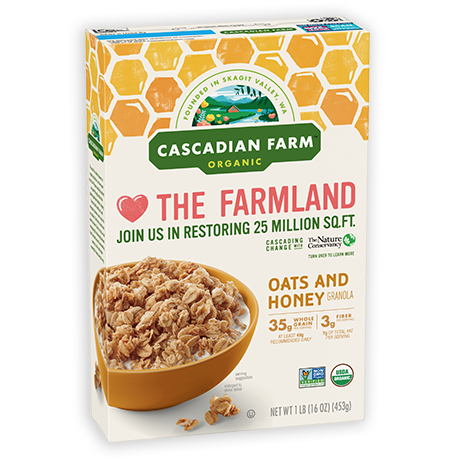 Cascadian Farm Organic Bar Oats N' Honey 5 x 6 Oz - Cozy Farm 