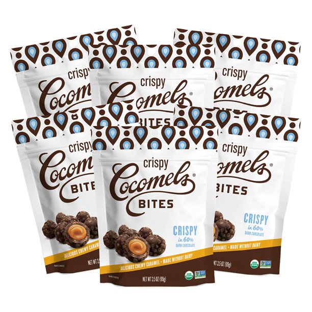 Cocomels - Bites Dark Chocolate Toffee (Pack of 6) 3.25 Oz - Cozy Farm 