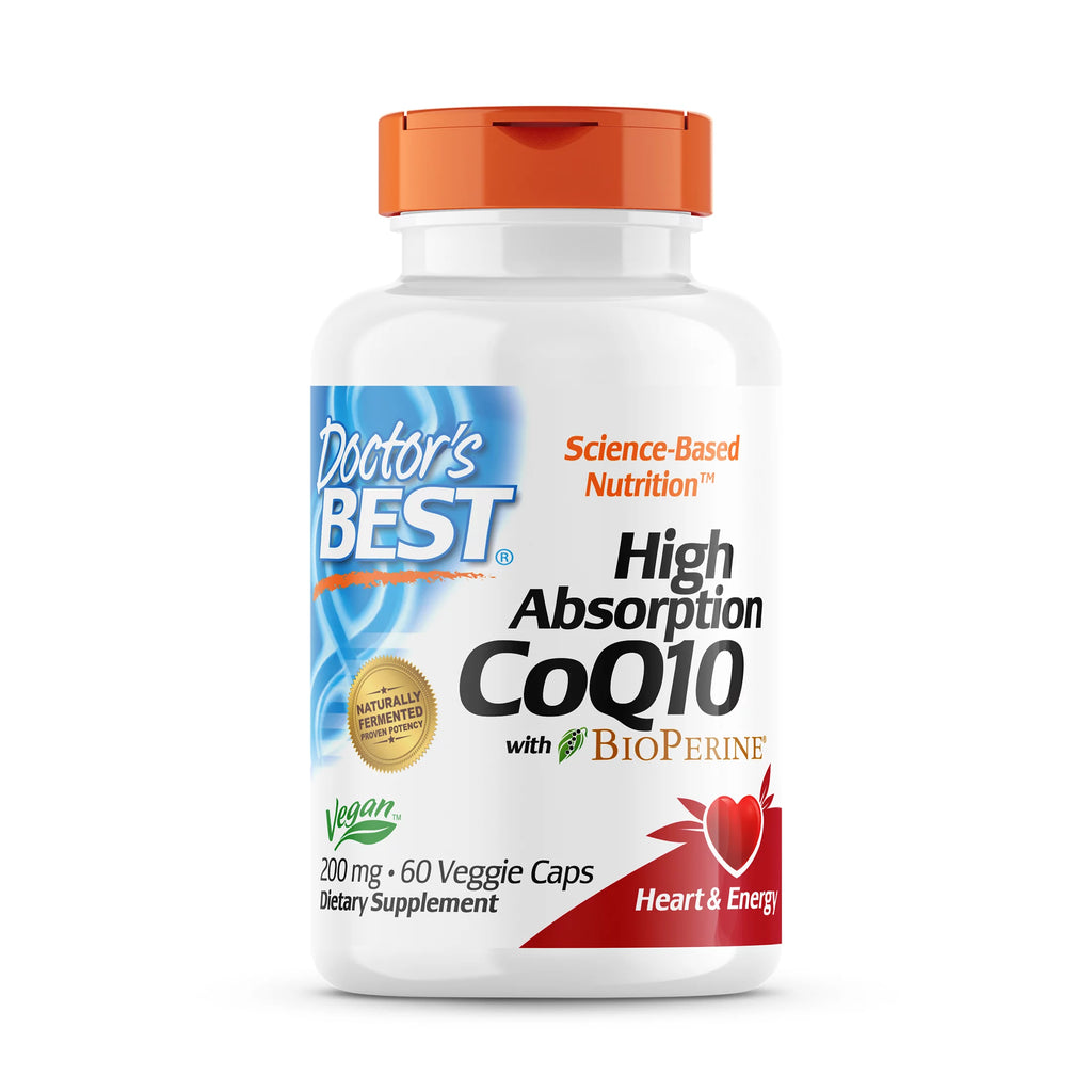 Doctor's Best CoQ10 Hi-Absorb 200mg (Pack of 60 Softgels) - Cozy Farm 