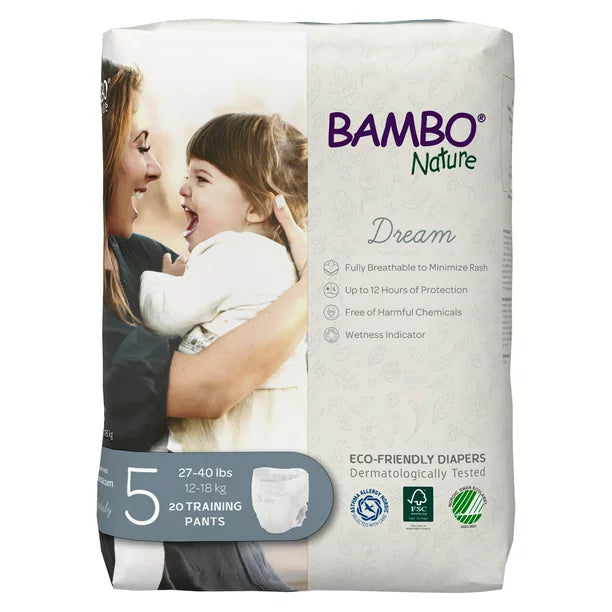 Bambo Nature - Training Pants Size 5 (Pack of 5-20 Ct) - Cozy Farm 