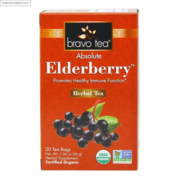 Bravo Teas&Herbs - Tea Elderberry (Pack of 20 Bags) - Cozy Farm 