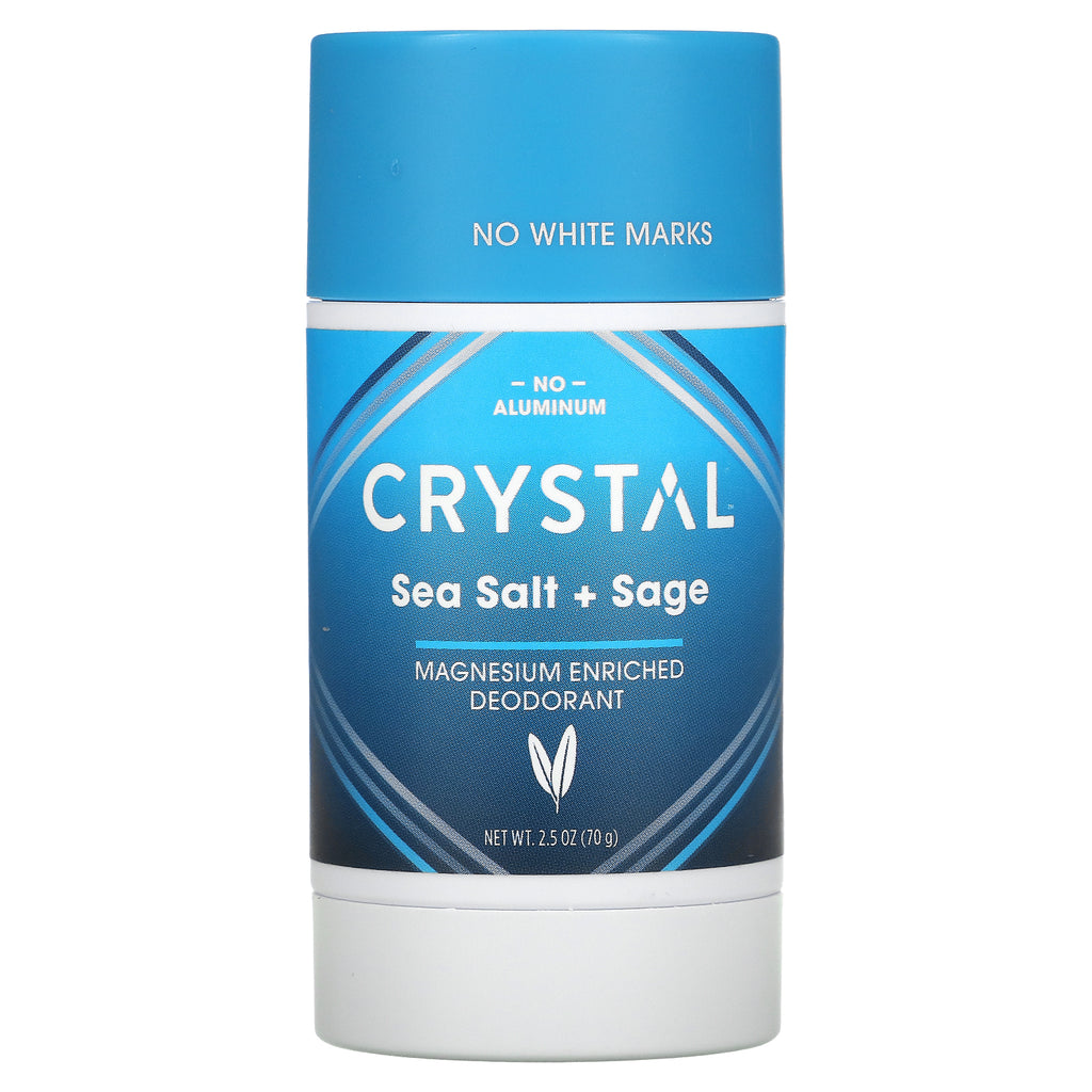 Crystal Deodorant Stick Mag Sea Salt & Sage  - 2.5 Oz - Cozy Farm 