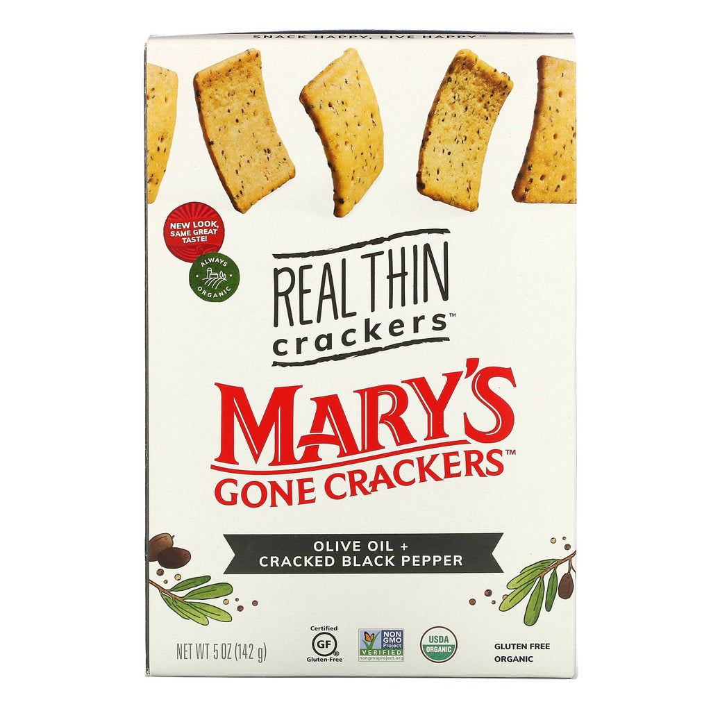 Mary's Gone Crackers - Ralthan Crak Olivoilblpper (Pack of 6-5 Oz) - Cozy Farm 