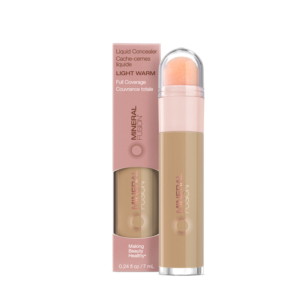 Mineral Fusion Light Warm Concealer - Lightweight, Natural Finish, 0.24 Fl Oz - Cozy Farm 