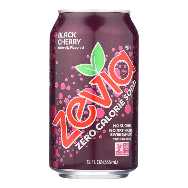 Zevia Black Cherry Soda, 12 Fl Oz (Pack of 12) - Cozy Farm 