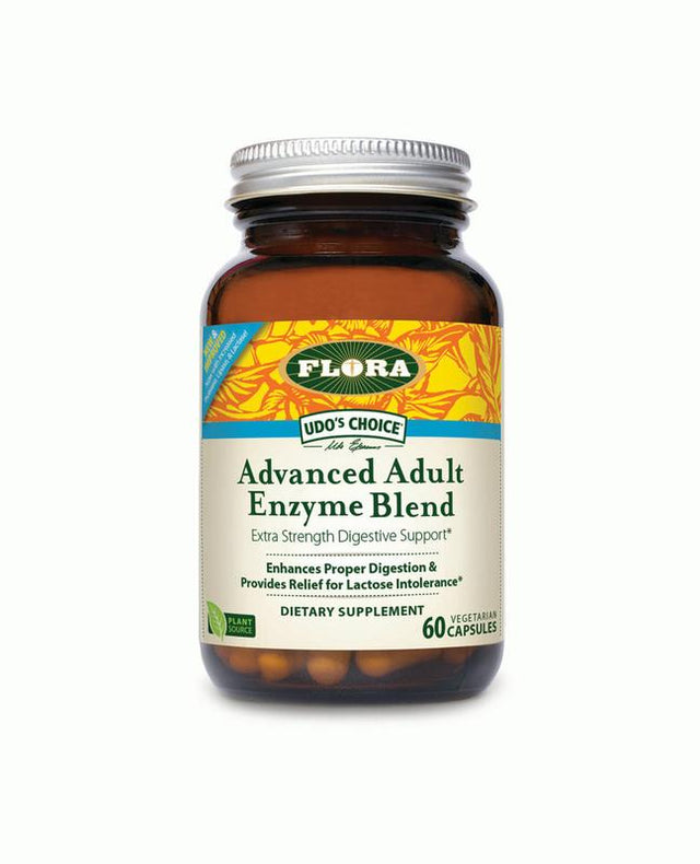 Flora Advanced Adult Enzyme Blend (60 Veggie Capsules) - Cozy Farm 