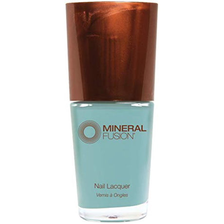 Mineral Fusion Nail Polish in Seas The Day - Vibrant Blue, Vegan Formula - 0.33 Fl Oz - Cozy Farm 