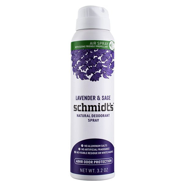 Schmidt's Deodorant, Lavender & Sage, Dry Spray, 3.2 oz - Cozy Farm 