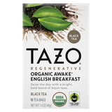 Tazo Tea Awake English Breakfast Black Tea, 16 Tea Bags (Pack of 6) - Cozy Farm 