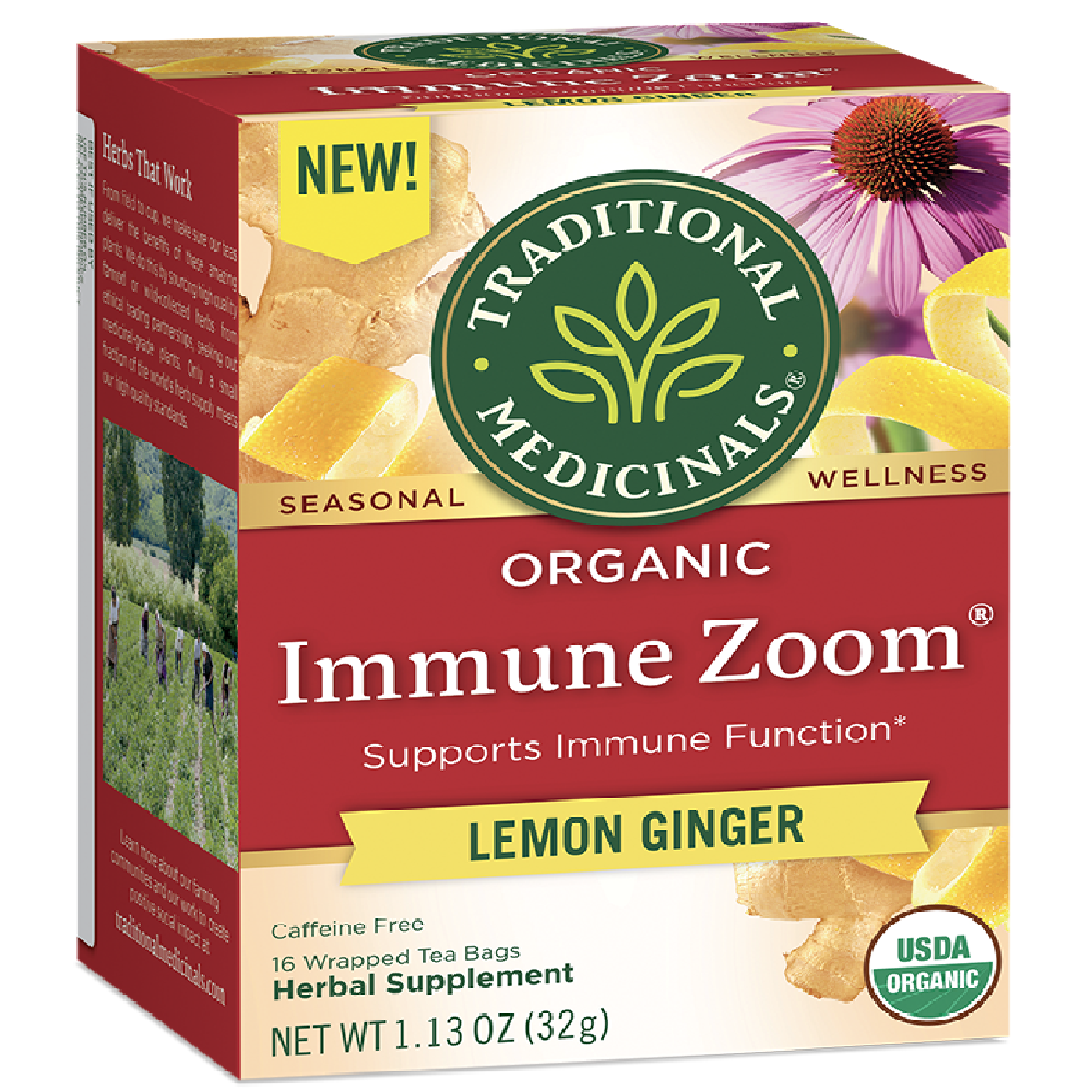 Traditional Medicinals Immune Ginger Lemon Tea, 96 Bags - Cozy Farm 