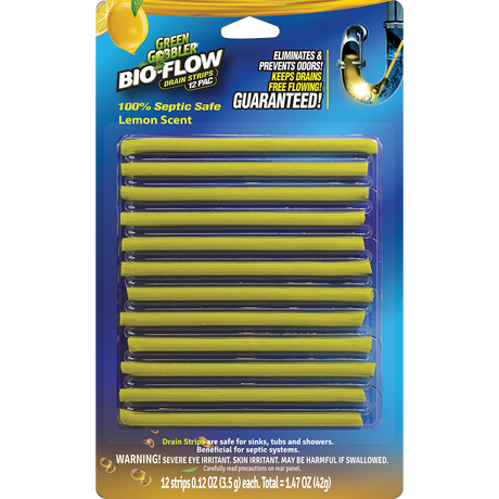 Green Gobbler Drain Strip Bioflow Lemon (12 Pack) - Cozy Farm 