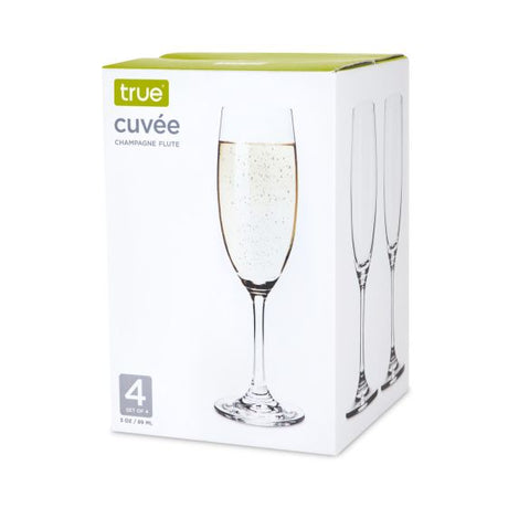 Premium True Cuvee Champagne Flutes (8-4 Ct Pack) - Cozy Farm 