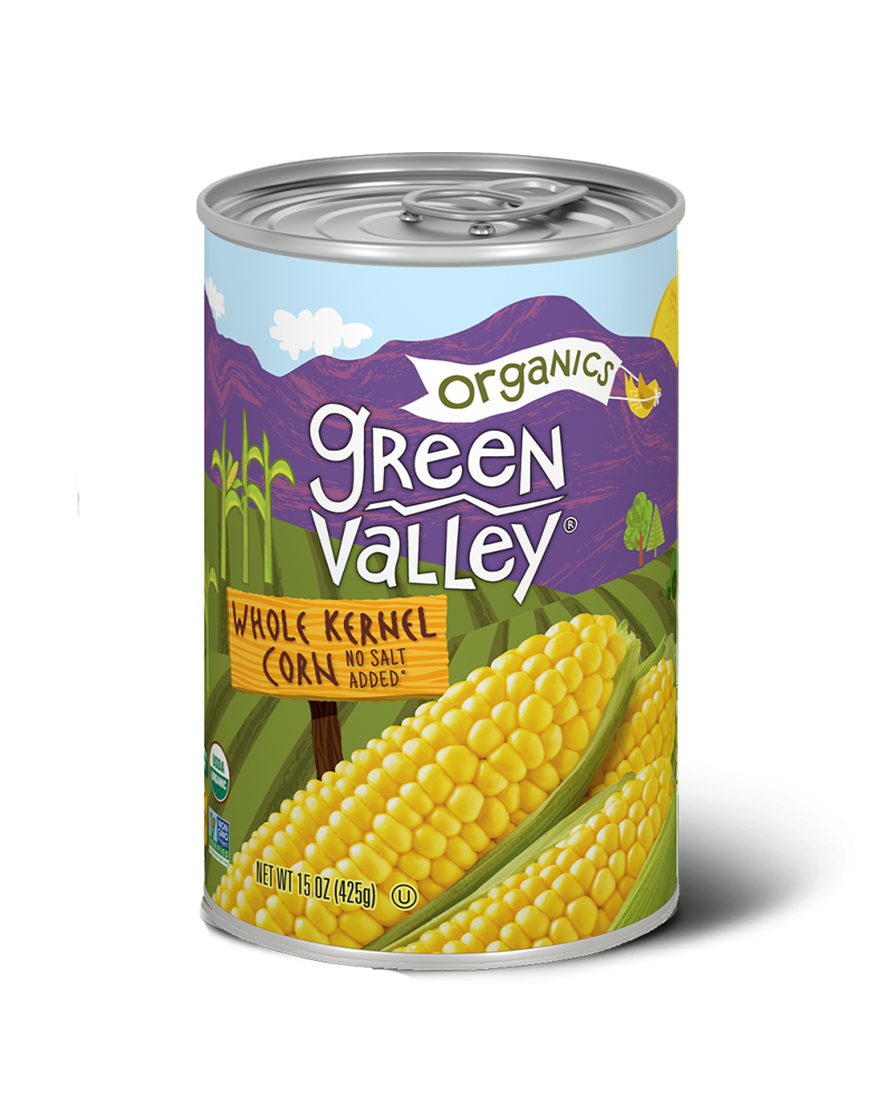 Green Valley Organics Whole Kernel Sweet Corn (Pack of 12 - 15 Oz) - Cozy Farm 