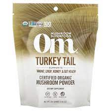 Om Organic Turkey Tail Powder 200g (7.05oz) - Cozy Farm 