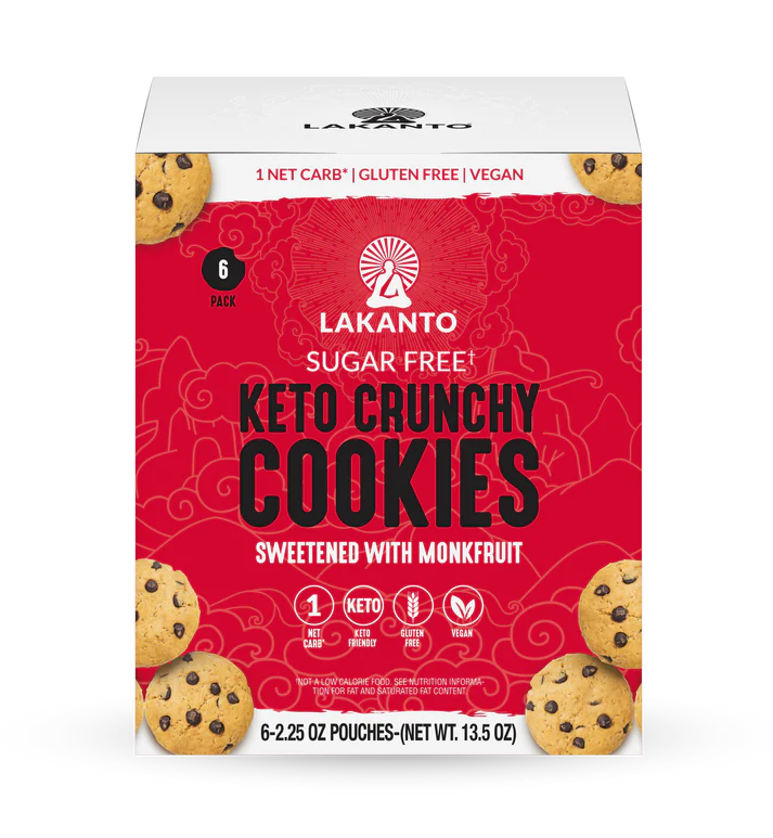 Lakanto Keto Crunchy Cookie (Pack of 8) 2.25 Oz - Cozy Farm 