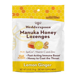 Wedderspoon Loz Manuka Honey Lemon Ginger Immunity Support 2.6 Oz Pack of 6 - Cozy Farm 
