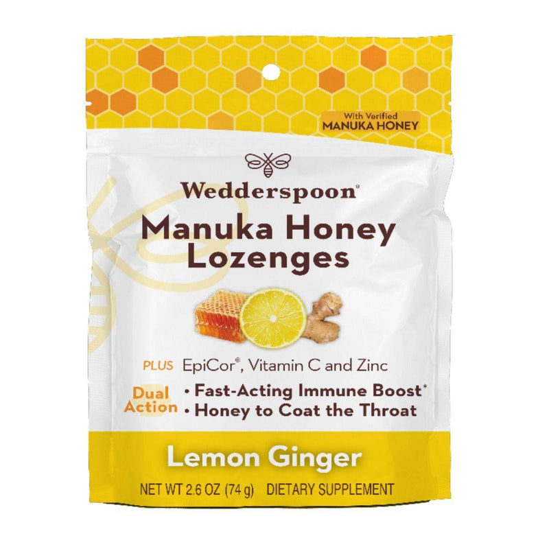 Wedderspoon - Loz Manuka Honey Lemon Ginger (Pack of 6) 2.6 Oz - Cozy Farm 