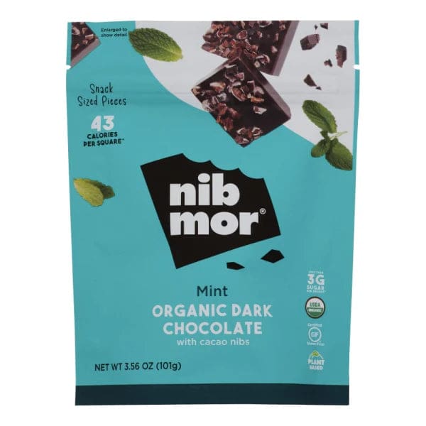 Nibmor - Chocolate Dk Mint 80%cacao - Case Of 6-3.56 Oz - Cozy Farm 