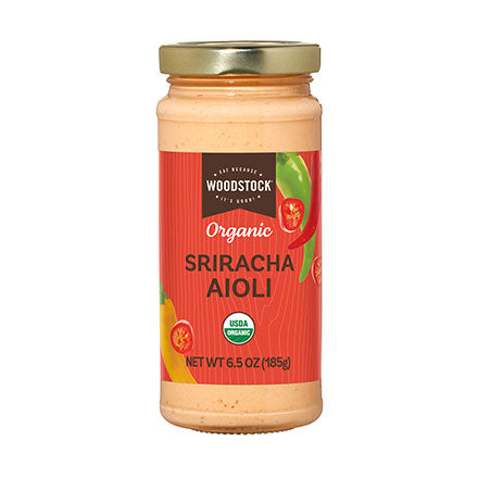 Woodstock Sriracha Aioli, 6.5 Oz Bottle (Pack of 6) - Cozy Farm 