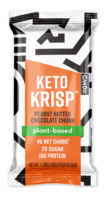 Keto Krisp (Pack of 12) Peanut Butter Chocolate Chunk - 1.59 Oz - Cozy Farm 