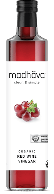 Madhava Honey - Vinegar Red Wine (Pack of 6) 16.9 Oz - Cozy Farm 