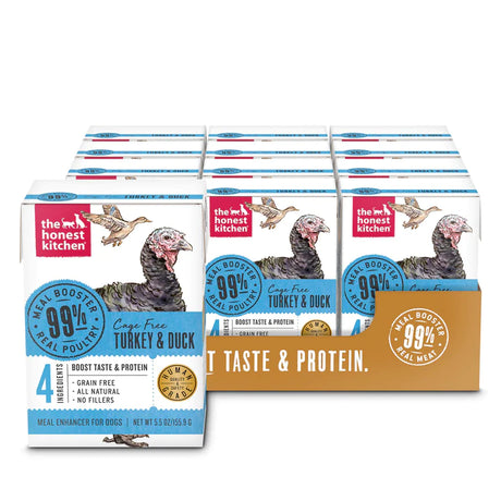 The Honest Kitchen - Dog Food Meal Boost 99% Turkey (Pack of 12 5.5 Oz) - Cozy Farm 