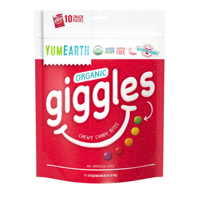 YumEarth Organic Candy Bites Giggles, Pack of 6 - Cozy Farm 